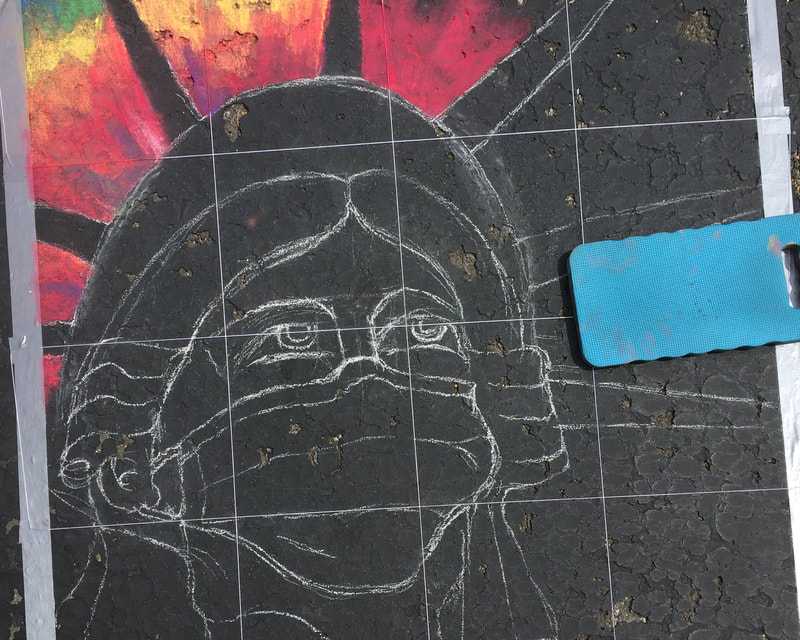 Sheryl Lazenby - chalk artist, virtual chalk 